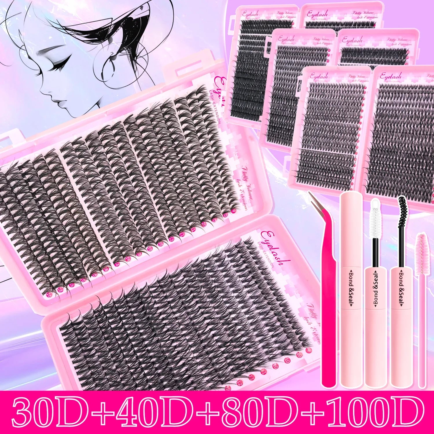 Fluffy Lash Extension Kit